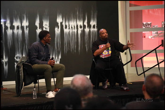 Robeson Taj Frazier and Tommy the Clown at CAAM. Los Angeles. CA ...